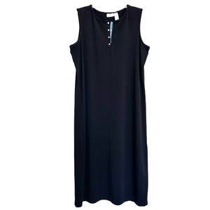 Liz Claiborne Woman Black Sleeveless Lightweight Maxi Dress Size 1X